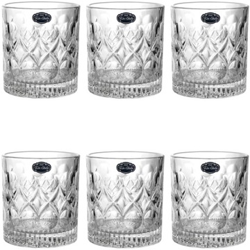 KOMPLET SZKLANEK 6SZT DO NAPOJÓW DRINKÓW WHISKEY SZKLANKA 300ML