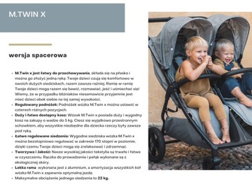 Коляска для близнецов MAST M.Twin X Glacier Lake, колеса HP