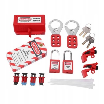 НАБОР ЭЛЕКТРИЧЕСКИХ ЗАМКОВ TAGOUT TAG LOTO HASP