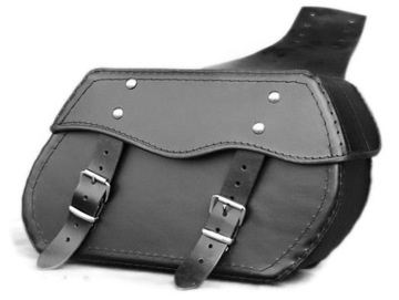 SAKWY TORBY BOCZNE MOTOCYKLOWE SKÓRZANE 40x24x15cm