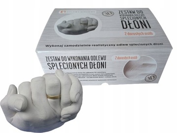 ZESTAW DO ODLEWU SPLECIONYCH DŁONI DLA 2 DOROSŁYCH