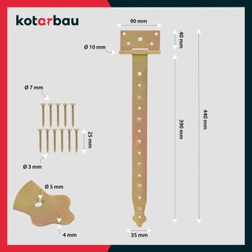 ПЕТЛЯ СТРОИТЕЛЬНАЯ БЕСЕДКА ДВЕРНАЯ ОЦИНКОВАННАЯ 400 ММ