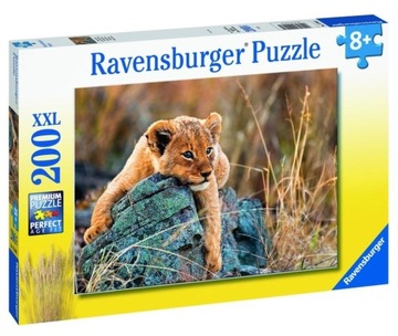 PUZZLE RAVENSBURGER XXL MAŁY LEW 200 EL. JAKOŚĆ