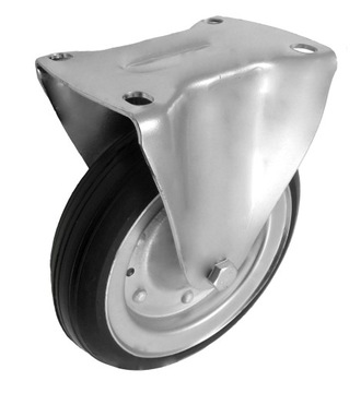 63R Koło metalowo gumowe stałe fi 200mm 150 kg