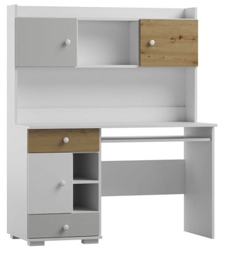 biurko dla dziecka z nadstawką ARTISAN Y34 biurko młodzieżowe 130x55 w.160