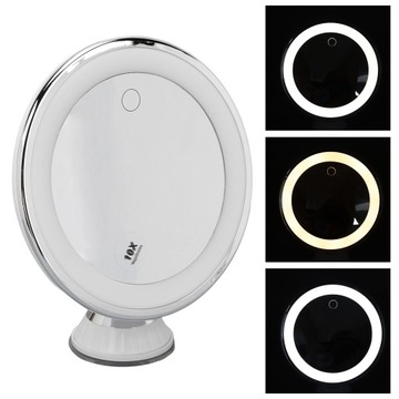 PODŚWIETLANE LUSTERKO DO MAKIJAŻU POWIĘKSZAJĄCE