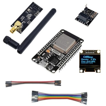 OpenDTU для Hoymiles DIY Kit Display SSD1306 ESP32 NRF24L01 Антенное гнездо