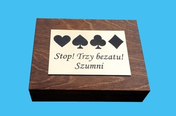 Коробка для карт + гравировка на латуни