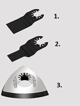 Przystawki Oscylacyjne na Szlifierkę Kątową + Noże