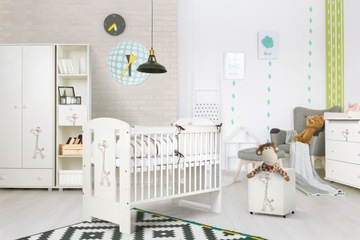 Контейнер KLUPŚ WHITE COT Safari Giraffe 120