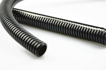 Rura karbowana peszel elektr. LDPE czarny 1m 12/9