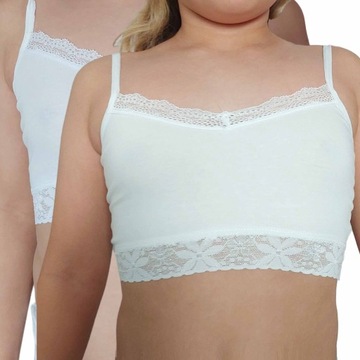 BIUSTONOSZ STANIK TOP DZIECIĘCY 122-128