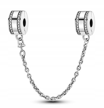 Charms Łańcuszek Zabezpieczający Srebro 925