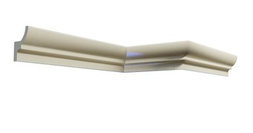 Gzymsy, Listwy LED, Listwy Ledowe Sufitowe + Narożniki Graits 130x85mm 08