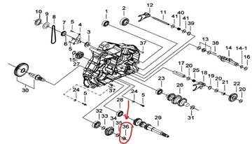 NAKRĘTKA SKRZYNI ZMIANY BIEGÓW PRZEKŁADNI Quad ATV TGB BLADE 425cc OEM!