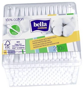 Patyczki higieniczne pudełko Bella Cotton 200szt