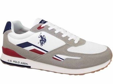 U.S. POLO ASSN SNEAKERS BUTY MĘSKIE BIAŁE LEKKIE