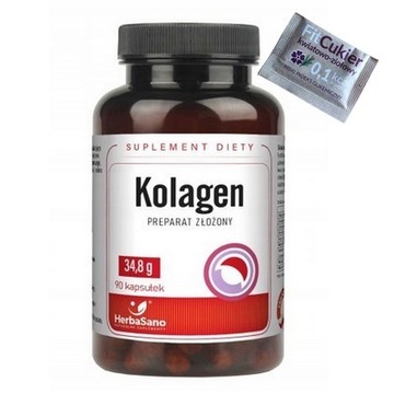 HERBASANO Kolagen 90kaps CHONDROITYNA GLUKOZAMINA