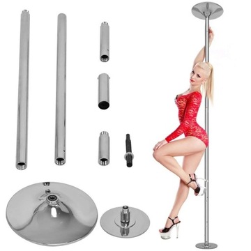 RURA DO TAŃCA OBROTOWA ROZPOROWA POLE DANCE 225-274 CM