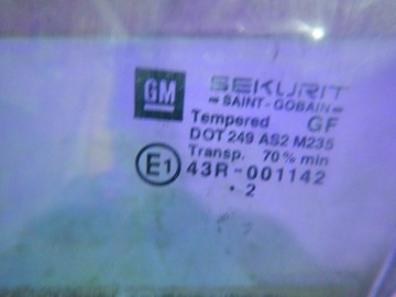 OPEL COMBO C CORSA 01- 5D SKLO (OKNO) DVEŘNÍ LEVÝ PŘEDNÍ