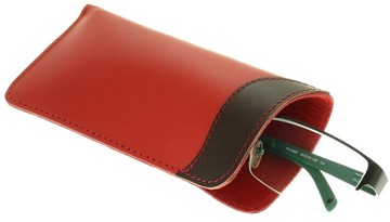 POLSKIE SKÓRZANE ETUI NA OKULARY SKÓRA 100% KOLORY