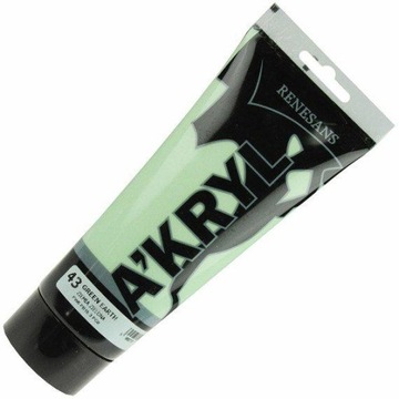 Farba akrylowa Renesans 43 ziemiazielona 200 ml
