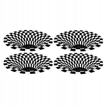4x dywaniki 3D Illusion do użytku w