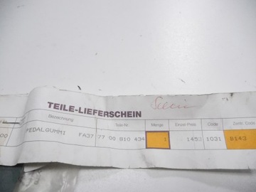 Накладка педали Renault Laguna I OE 7700810434