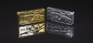 ZAPALNICZKA ŻAROWA METALOWA PREZENT AK47 AK 47 PISTOLET WOJSKO ARMY METAL