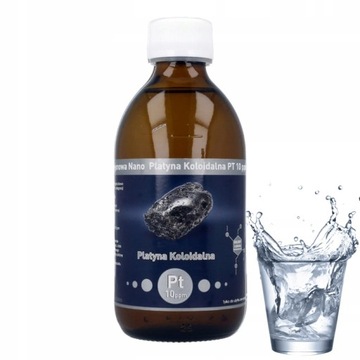 Niejonowa NANO PLATYNA KOLOIDALNA Vitacolloids Pt 10ppm 300ml + GRATIS