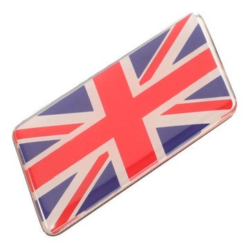 NAKLEJKI SAMOCHODOWE 3D UK FLAG NAKLEJKA UNION JACK ALUMINIOWA