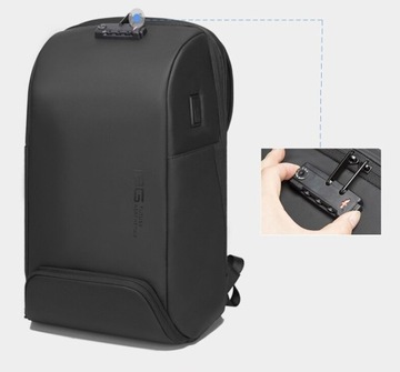 Antykradzieżowy plecak Bange BG-7276 na laptopa 15,6 z USB czarny