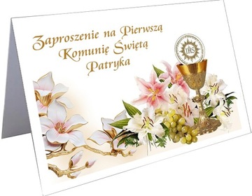 Zaproszenia na KOMUNIĘ komunijne wraz z KOPERTĄ