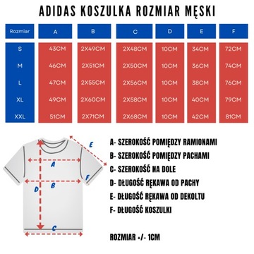 Adidas komplet piłkarski z NADRUKIEM herbu S W-F