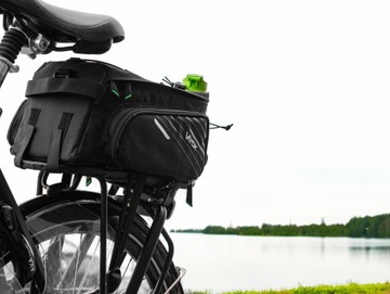 РОЗЕТКА ДЛЯ ВЕЛОСИПЕДА СУМКА ДЛЯ ВЕЛОСИПЕДА НА БАГАЖНИК, ВМЕСТИТЕЛЬНАЯ, ВОДОНЕПРОНИЦАЕМАЯ