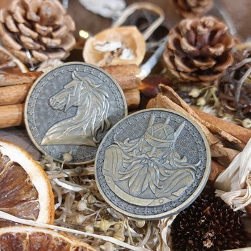 LORDS ЗОЛОТАЯ МЕТАЛЛИЧЕСКАЯ МОНЕТА 1 ПК РОЛЕВАЯ РПГ