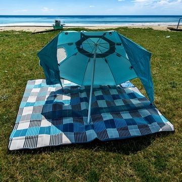 Koc Piknikowy Mata Plażowa z Izolacją Składany Wodoodporny Pled 200x150