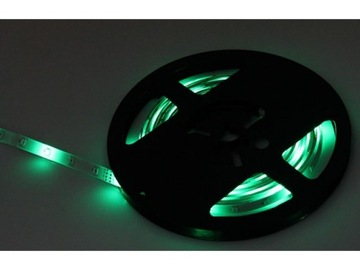 ВОДОНЕПРОНИЦАЕМАЯ СВЕТОДИОДНАЯ ЛЕНТА SMD 5M RGB ЦВЕТНАЯ + ДИСТАНЦИОННОЕ УПРАВЛЕНИЕ