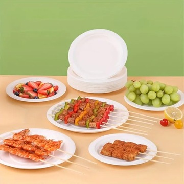 ЭКО тарелки, овальные, сахарный тростник, блюдо, поднос для бумаги, тарелка, 26 см