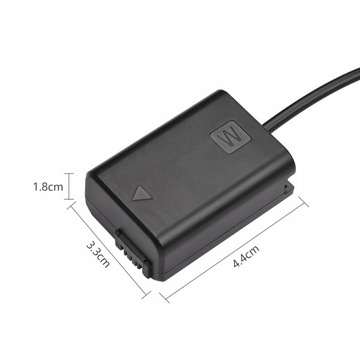 Кабель PD USB Type-C для фиктивной батареи постоянного тока NP-FW50