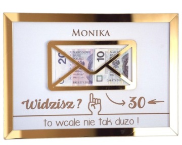 Подарок на день рождения 30 40 50 60 Зеркало в золотой раме