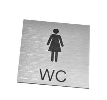 WC, TABLICZKA,TOALETA, PIKTOGRAM 10 x 10 cm