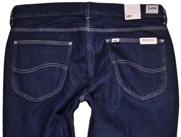 LEE spodnie TAPERED regular DARK BLUE jeans RIDER WORKER _ W34 L32