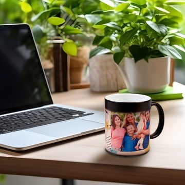 Волшебная фотокружка с вашей фотографией и текстом, фотокружка в подарок.