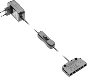 Zasilacz led 6W. z włącznikiem i dystrybutorem