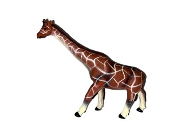 DUŻY ŻYRAFA GUMOWY SAWANNOWA GUMOWA FIGURKA 33cm