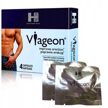 4x VIAGEON Tabletki NA EREKCJA POTENCJA DŁUGI SEX
