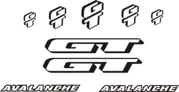 GT avalanche naklejki na rower 12-6 R RÓŻNE KOLORY