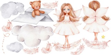 наклейки стикер стены для детей Misie 300