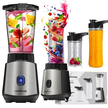 BLENDER KIELICHOWY DO KOKTAJLI 1200W 2x BIDONY 1000 ml / 570 ml / 400 ml